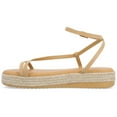 thumbnail image 2 of Journee Womens Odelia Buckle Espadrille Sandals, 2 of 9