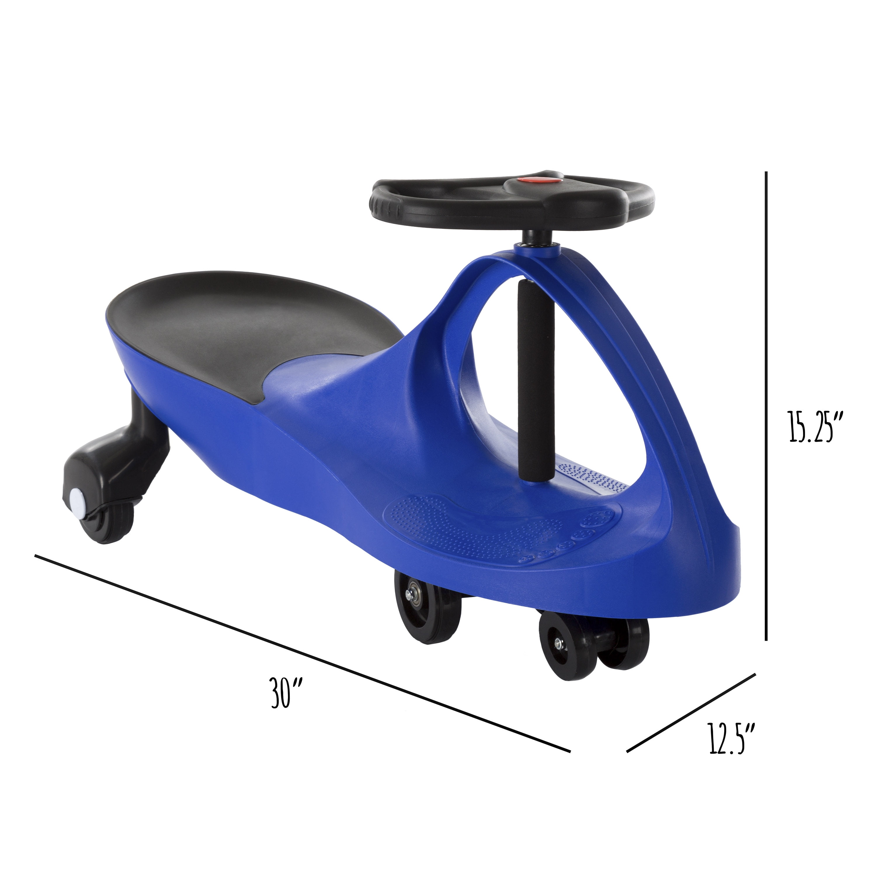 Lil’ Rider Wiggle Car for Ages 3 and Up - Twist, Wiggle, and Go (Blue)