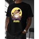 thumbnail image 1 of Men's "Not the Mama" Graphic Tee - Funny Cartoon Youngsters Design, Gray Casual Summer T-Shirt, Unisex Streetwear, Soft Cotton Blend, Machine Washable, 1 of 6