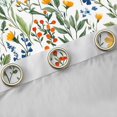 thumbnail image 4 of Castle Fairy Orange Flowers Black Out Curtains for Boys Girls,Chic Floral Blossoms Curtains Pack of 2 (42x63 Each),Retro Vintage Aesthetic Bedroom Curtains,Ultra Soft Home Decor, 4 of 6