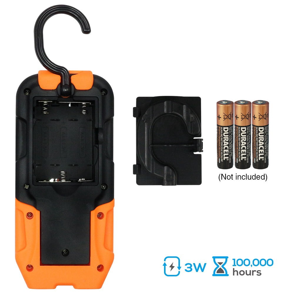 4 Pack Portable LED Work Light with Magnetic Flashlight, Battery Operated, COB Pocket Work Lights, 5000K Daylight