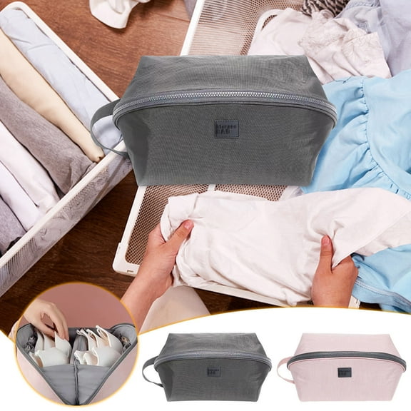Travel Underwear Storage Bag under $5! CQCYD Travel Underwear Organizer Bag, Portable Bra Socks Storage Case, Suitcase Packing Cube, Fashion Pillow Style Toiletry Bag for Business Trip