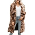 thumbnail image 2 of Ofreoo Winter Jackets for Women Faux Fur Coat with Solid V-neck,Holiday,Wedding,Party ,on Clearance, 2 of 9
