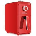 thumbnail image 1 of NUTRIFRYER Compact 4QT Air Fryer, 1400W with Non-Stick Basket, 50PCS Parchment Paper Liners, Recipe Guide (Red), 1 of 7