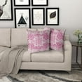 thumbnail image 6 of Hot Pink Gray Ethnic Boho Throw Pillow Covers 20X20 Inches Set of 2 Bohemian Carpet Pattern Vintage Pillow Cases Grey Floral Pillow Cover Farmhouse Home Decor for Sofa Couch Porch Outdoor, 6 of 6