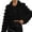 Black XXL, variant on Winter Women Jacket Thick Faux Fur Solid Color Turn-down Collar Long Sleeves Heat Retention Outdoor Daily Wear Warm Coat