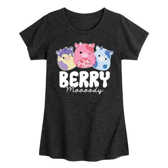 Squishmallows - Berry Moooody - Youth Girls Short Sleeve T-Shirt