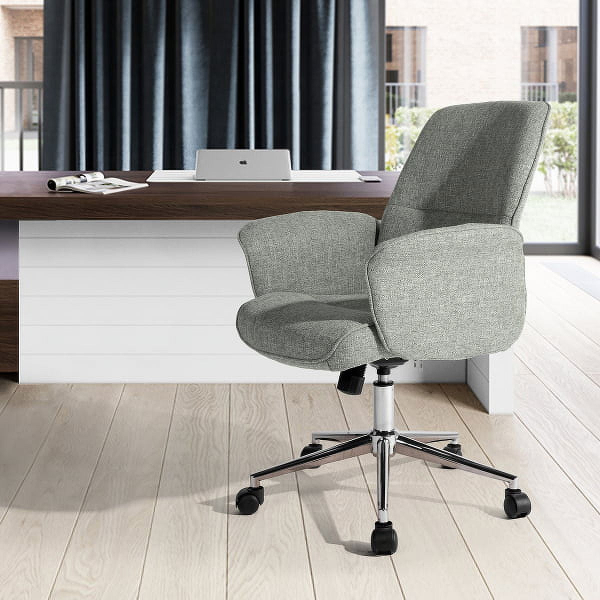 Private Jungle Fabric Executive Chair/ Office Chair Adjustable Computer Chair Task Swivel Chair Armrest and Lumbar Support,Deep Grey Private Jungle Fabric Executive Chair/ Office Chair Adjustable Computer Chair Task Swivel Chair Armrest and Lumbar Support,Deep Grey