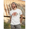 thumbnail image 2 of Aztec With Eagle And Dog T-Shirt Men -Image by Shutterstock, Male Small, 2 of 4
