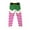 Hot Pink, variant on BFHHYA Toddler Girls' Christmas Leggings - Elastic Waist Printed Tight Pants for Festival Wear (3-8 Years)