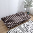 thumbnail image 2 of 2024 Folding Sofa Bed Cover Solid Color Futon Armless Slipcover Polyester Elastic Fabric All-Inclusive Cover, 2 of 6