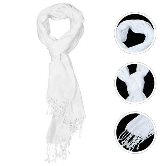 SEWCHICS White Cotton Scarf for Tie Dye, Soft and Breathable Fabric, Perfect for Crafts, Handmade Projects, and Designs