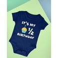 thumbnail image 5 of Tstars Boys Unisex Birthday Gift for 1/2 Year Old Birthday Gifts for Baby Boy it's My Half Birthday Outfit for Baby 1/2 Gift B Day Birthday Party Baby Bodysuit, 5 of 6