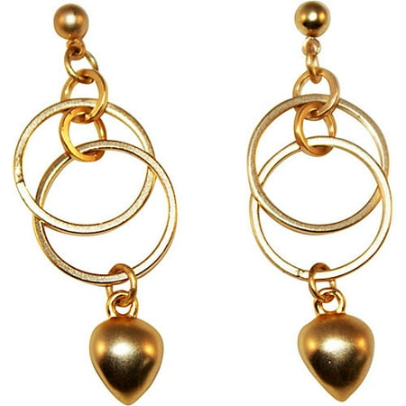 Frenzeee Brushed Gold Earrings