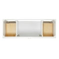 thumbnail image 6 of Ariel Hamlet 61 In. Oval Sink Vanity With 1.5 In. Carrara White Countertop In White, 6 of 11