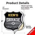 thumbnail image 2 of Ken's Garage I Can Fix Everything But Stupid (2 Pack) 6 inch X 6 inch Shield Shaped Heavy Duty 3.2 mil Vinyl Decals To last, Gift for Dads and Uncles Classic Americana Crafted in the, 2 of 6