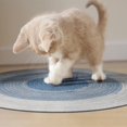 thumbnail image 3 of Almohadilla para rascar gatos, alfombrilla para rascar de ramio natural duradera de 14 pulgadas, gato redondo, 3 of 7