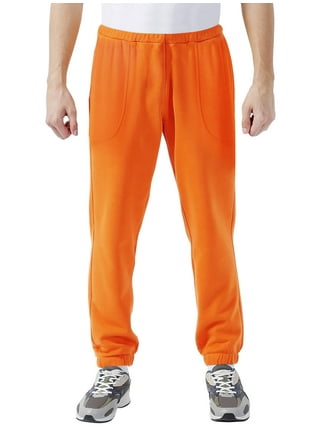 Mens Sweatpants Mens in | Pants Orange