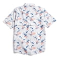 thumbnail image 2 of SCALES Tropical Slam Short Sleeve Button Down White, Medium Buttondown Shirt, 2 of 3