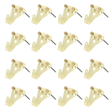

20 Sets Copper Picture Frame Hangers Wall Hooks Picture Frame Hanger with Nails