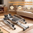 thumbnail image 4 of Korogimeeet Rowing Exercise Machine, Hydraulic Resistance Rower with LCD Screen, 265lb Weight Capacity, 110lb Max Resistance, Extra Large Footrests, Full Motion Arm, 42 x 26 x 6 Inch, 4 of 10