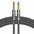 thumbnail image 1 of Cable de Audio para Micrófono Chapado en Cable de Extensión para Mezclador de Micrófono Estéreo de 6,35 mm B de 3 Metros, 1 of 6