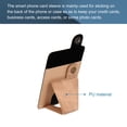 thumbnail image 3 of Adhesive Phone Card Holder with Stand Smart Phones or Cases PU Phone Wallet Two Way Adjustable Khaki, 3 of 6
