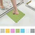 thumbnail image 1 of Non-slip Bathroom Floor Mat, Hollow Splicing Design, Waterproof Material, Pet-Friendly Surface, For Wet Areas, Enhanced Grip, Home Bathroom Decor, Kitchen Entryway Mat, Durable Rubber Backing,, 1 of 9