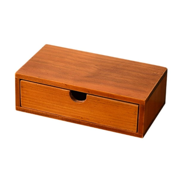 Organizador de escritorio con cajón, soporte para cápsulas de café, organizador de mesa, maquillaje diario 25 cm x 12 cm x 7 cm