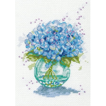 UPC: 0088677652173 | Dimensions Counted Cross Stitch Kit 5 X7 -Fresh Flowers (14 Count)
