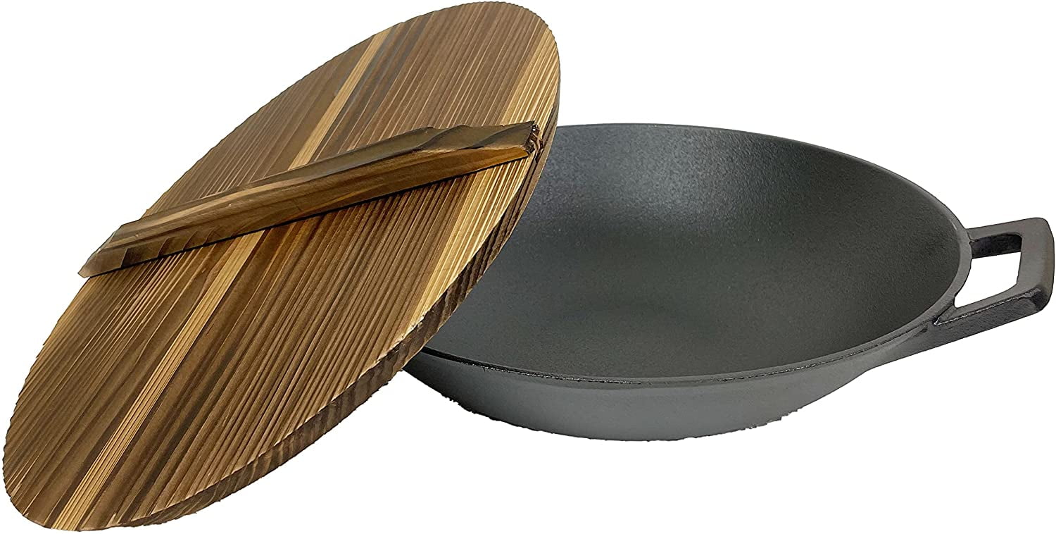 Pre-Seasoned Cast Iron Wok - Thumbnail 4