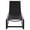 Black/Black, variant on Safavieh Jordan Aluminum Outdoor Lounge Chairs, Black