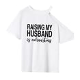 thumbnail image 4 of Camiseta de mujer con cuello redondo, camisetas suaves de verano para vacaciones, caminar, vida diaria, desplazamientos, compras. M, 4 of 8