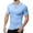 Light Blue, variant on Men's British Style Birkneck T Shirt Casual Loose Fit Breathable Short Sleeve Tee for Sports and Daily Wear Men's Oversized Tshirts Workout T-Shirt