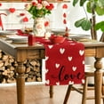 thumbnail image 6 of Sm:)e Red Love Heart Valentine Table Runner 13 x 48 Inch, 6 of 7