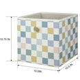 thumbnail image 2 of Mainstays Collapsible Fabric Cube Storage Bins (10.5" x 10.5"), Multi Check, 4 Pack, 2 of 6