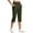 Green, variant on Women's Active Capri Pants High Waist Pull-On Leggings Straight Leg Athletic Exercise Workout Capris, Green S