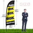 thumbnail image 3 of QSUM Auto Service Feather Flag Kit,7FT  Auto Body Shop Advertising Banner,Auto Repair Shop Business Signs, 3 of 3