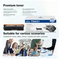 thumbnail image 6 of 3-Pack TN431 Black Toner Cartridge Replacement for Brother 3,500 Pages with HL-L8260CDW L8360CDW L8360CDWT L9310CDW L9310CDWT L9310CDWTT DCP-L8410CDW MFC-L8610CDW L8690CDW L8900CDW L9570CDWT Printer, 6 of 6