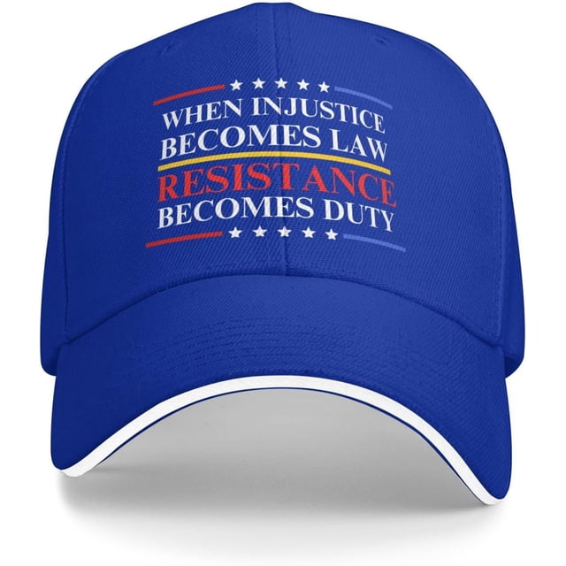 Quand l'Injustice Devient Loi, la Résistance Devient Devoir Casquette de Baseball