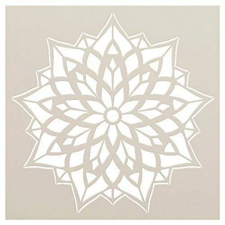 Bliss Mandala Stencil - Durable & Reusable Mylar Stencils