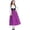 Purple, variant on Huangx Bavarian Dirndl Dress for Women, Oktoberfest Costume with Scarf – Lace Up Apron Traditional German Dress Red XL