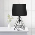 thumbnail image 3 of All the Rages LHT-5024-BK Lalia Home Geometric Matte Wired Table Lamp with Fabric Shade, Black, 3 of 5