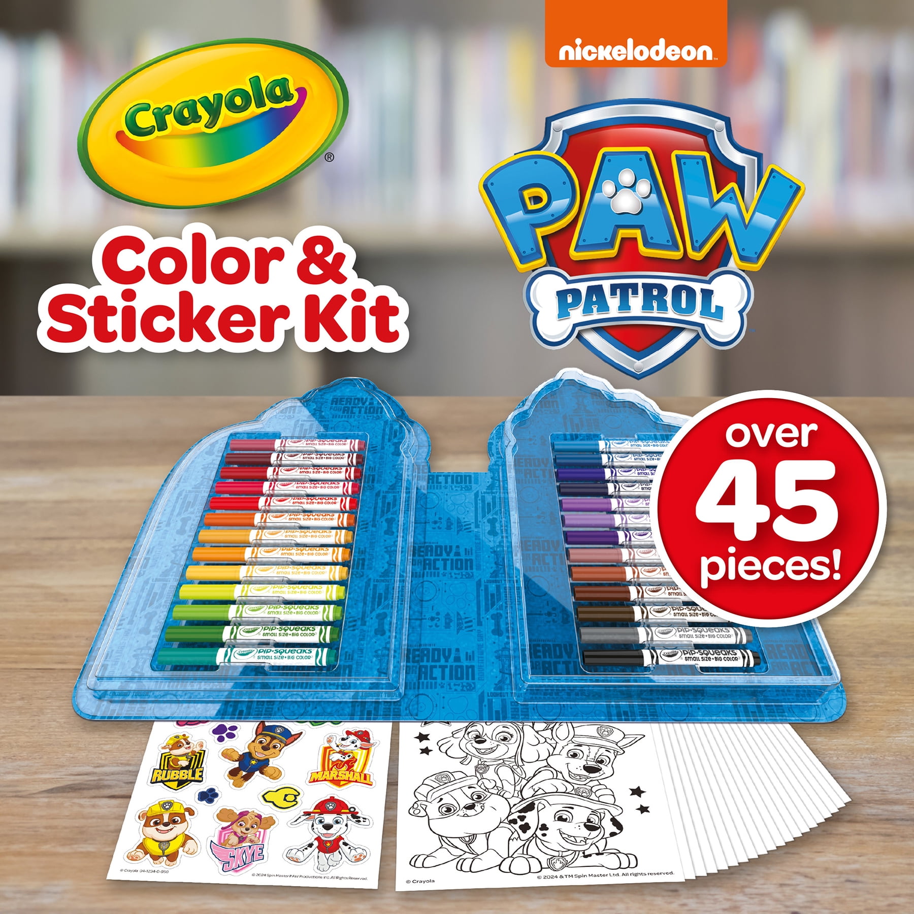 CRAYOLA LICENSED ART KIT PAW PATROL 6PK