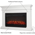 thumbnail image 3 of Real Flame Beau 59" Landscape Electric Fireplace in White, 3 of 8
