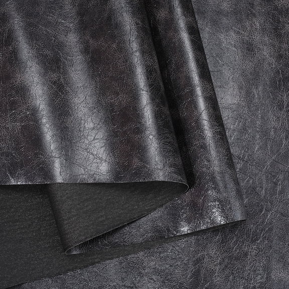 53.94 x 15.75 Inch Crazy Horse PU Leather Fabric Sheet Soft Distressed Vinyl Roll Microfiber Upholstery Leather Fabric