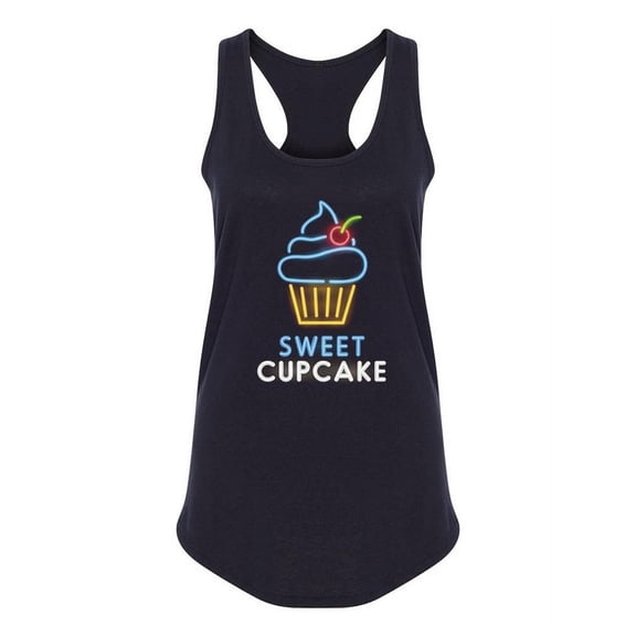 Sweet Cupcake Neon Design Tank Women -Image by Shutterstock, Female Large