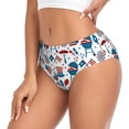 thumbnail image 2 of Fotbe Fourth Of July Party Calzones Estampados para Mujer – Ropa Interior de Algodón, Cómoda, Suave y Elástica-Large, 2 of 6