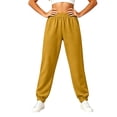 thumbnail image 6 of JOANKDMI Athletic Pants for Women Joggers Comfy Elastic Waistband Slim Tapered Fit with Deep Side Pockets Cuffed Ankle Soft French Terry for Gym Running Track Pants, 6 of 7