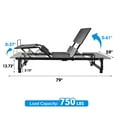 Accreate Adjustable Bed Base with Wireless Remote Control 750 lbs